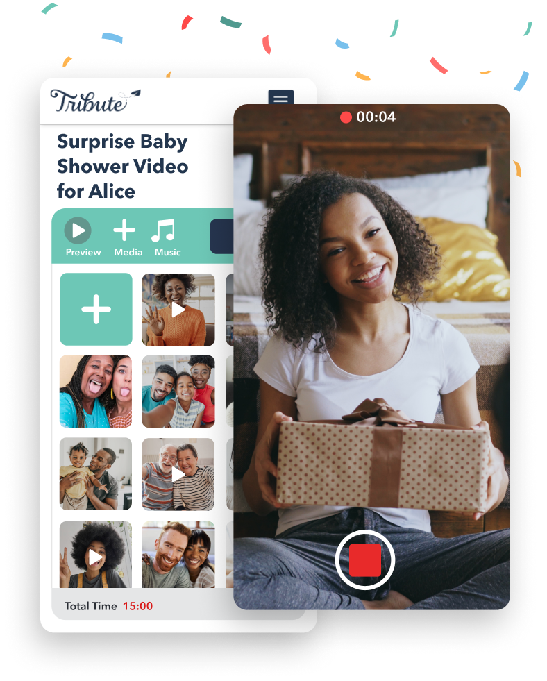 Baby Shower Video Maker Group Gift Idea Tribute